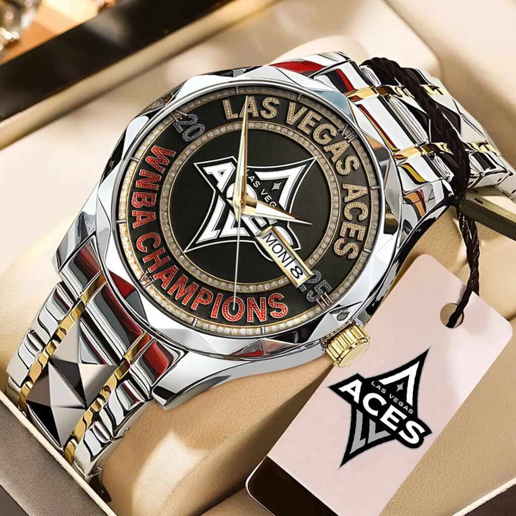 Las Vegas Aces WNBA Champions 2025 Alloy Luxury Quartz Watch - TMTHU1470
