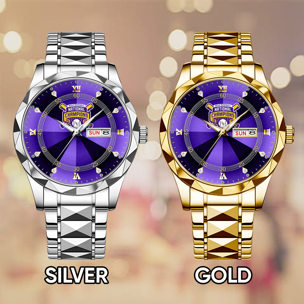 LSU Tigers Baseball Alloy Luxury Quartz Watch - GNE 3831