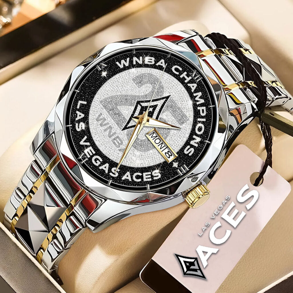 Las Vegas Aces 2025 WNBA Champions Alloy Luxury Quartz Watch - TMTHU1486