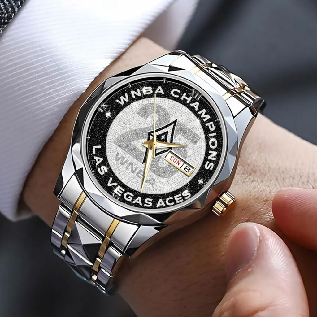 Las Vegas Aces 2025 WNBA Champions Alloy Luxury Quartz Watch - TMTHU1486