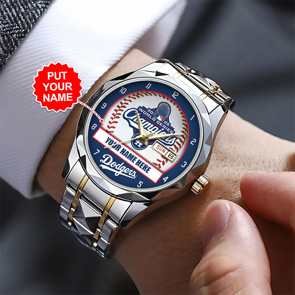 Personalized Los Angeles Dodgers World Series 2025 Alloy Luxury Quartz Watch - TANTN18223