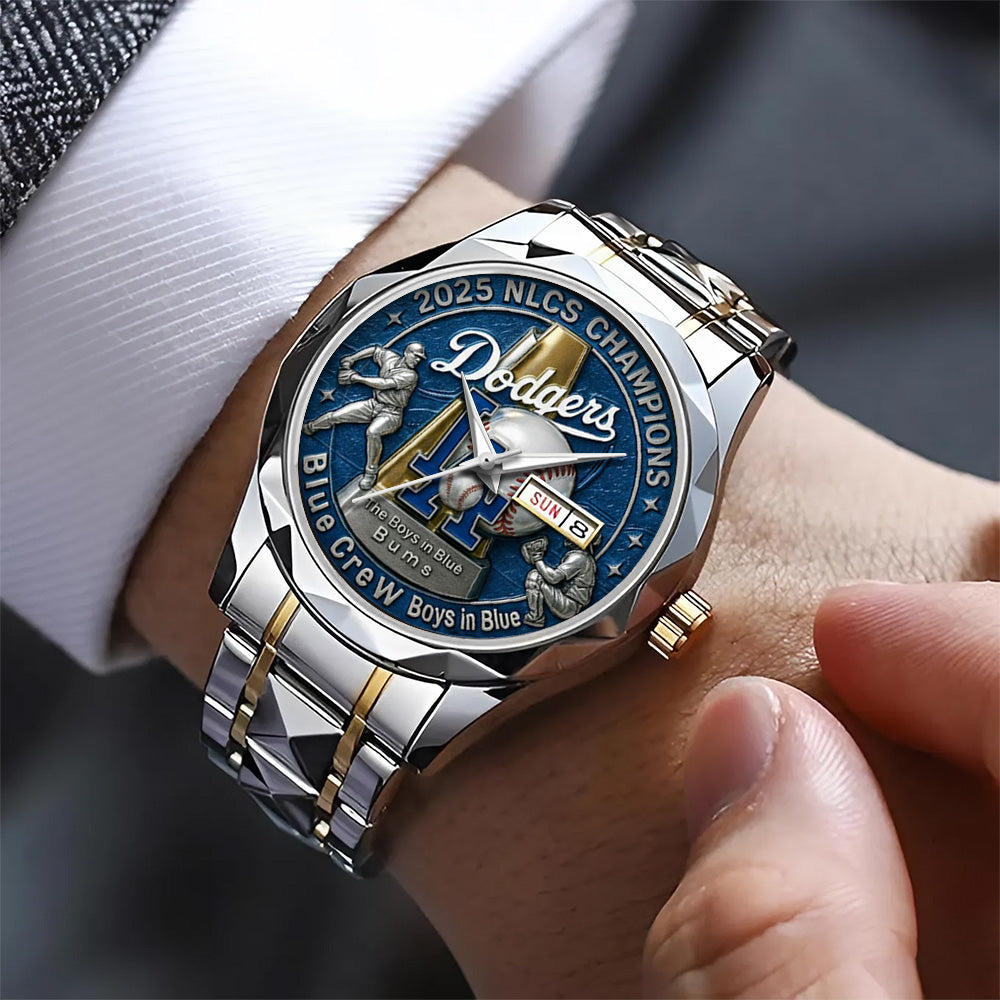Los Angeles Dodgers  2025 National League Champions Alloy Luxury Quartz Watch - TANTN17713