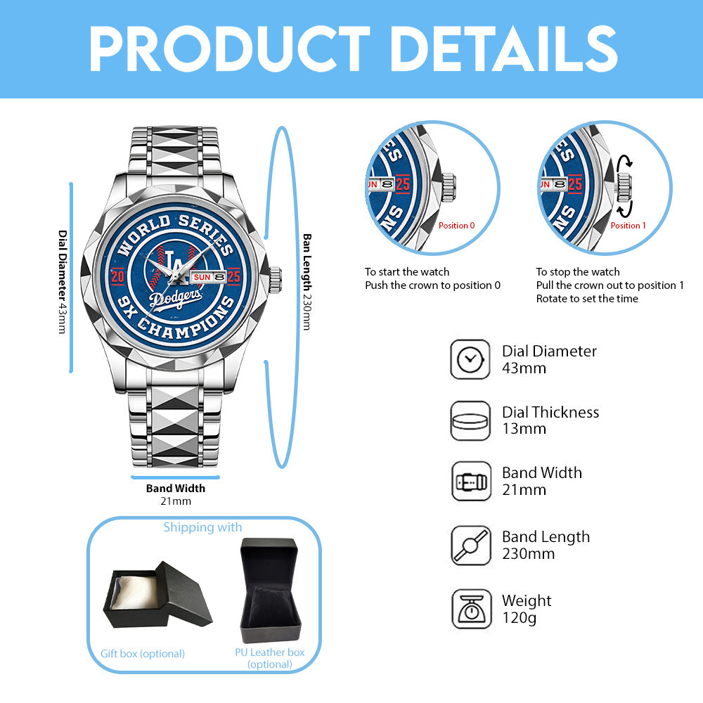 Los Angeles Dodgers World Series 2025 Alloy Luxury Quartz Watch - TANTN18313