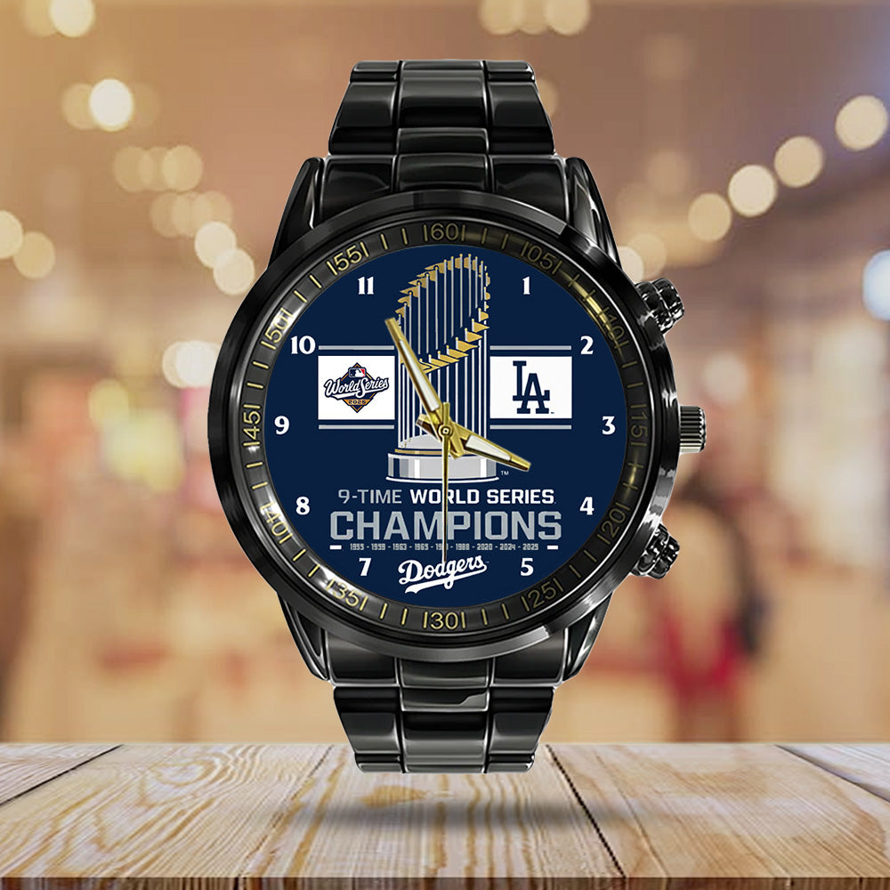 Los Angeles Dodgers World Series 2025 Black Stainless Steel Watch - TANTN18861