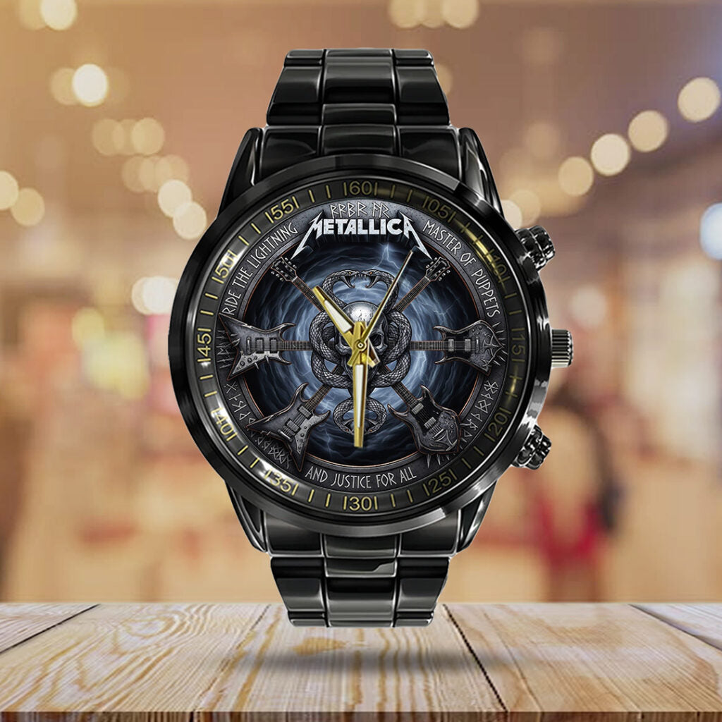 Metallica Black Stainless Steel Watch - MAITM14479