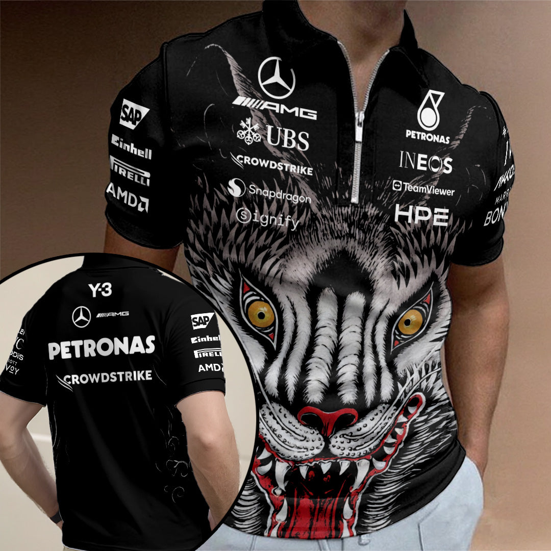 Mercedes AMG Petronas F1 Team x Y-3 Zip Polo Shirt – TANTN23561