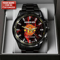 Personalized Manchester United Black Stainless Steel Watch - TANTN23556