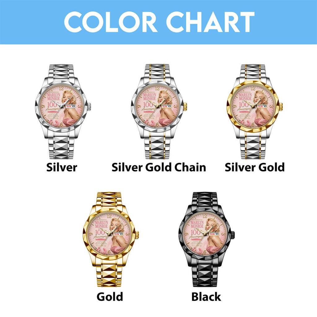 Marilyn Monroe 100th Anniversary Alloy Luxury Quartz Watch - TMTHU7887