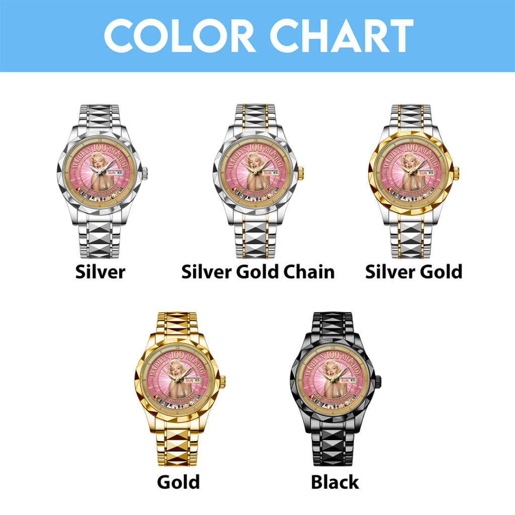 Marilyn Monroe 100th Anniversary Alloy Luxury Quartz Watch - TMTHU7666