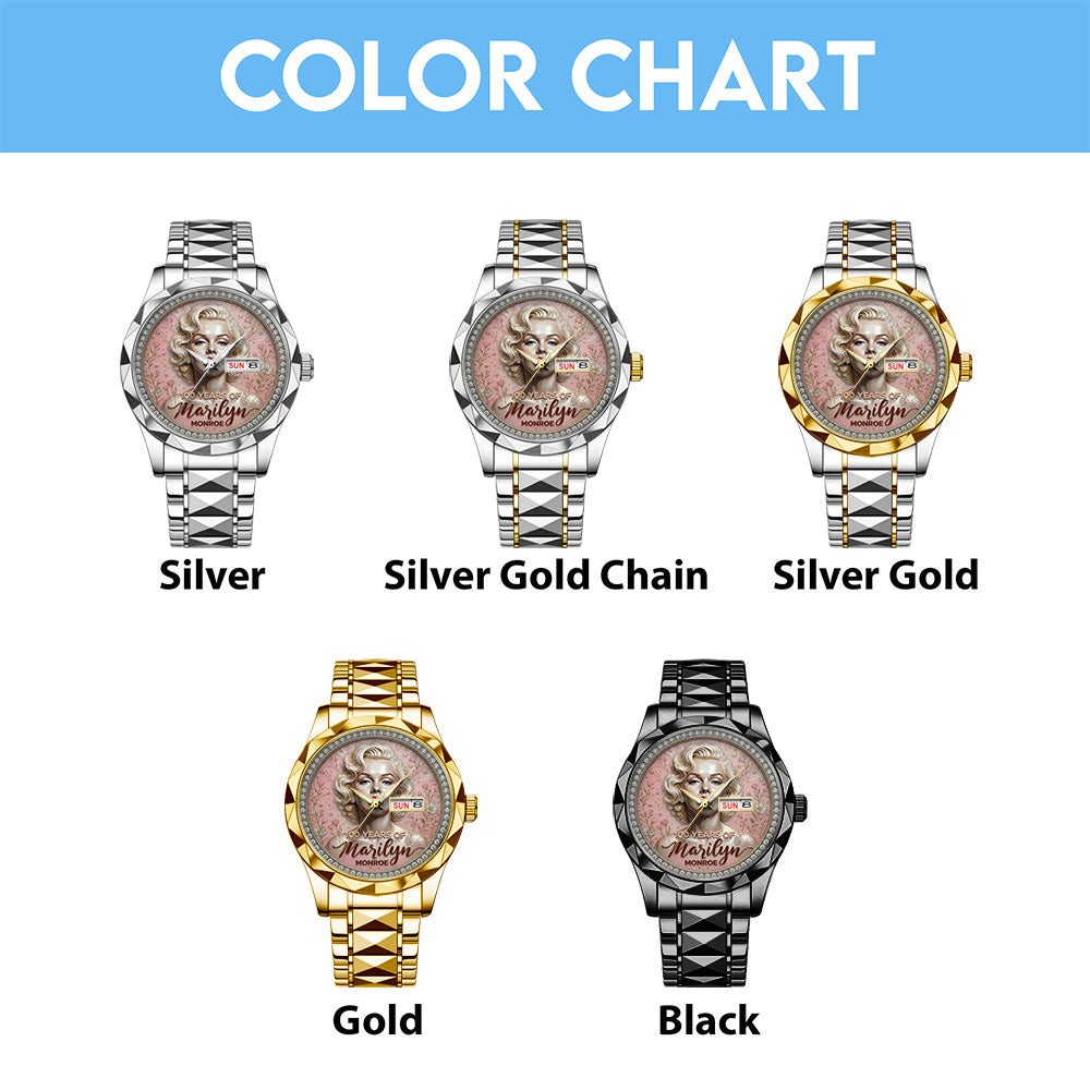 Marilyn Monroe 100th Anniversary Alloy Luxury Quartz Watch - TMTHU7940