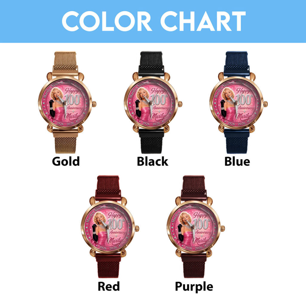 Marilyn Monroe 100th Anniversary Mesh Strap Quartz Watch - TMTHU7774