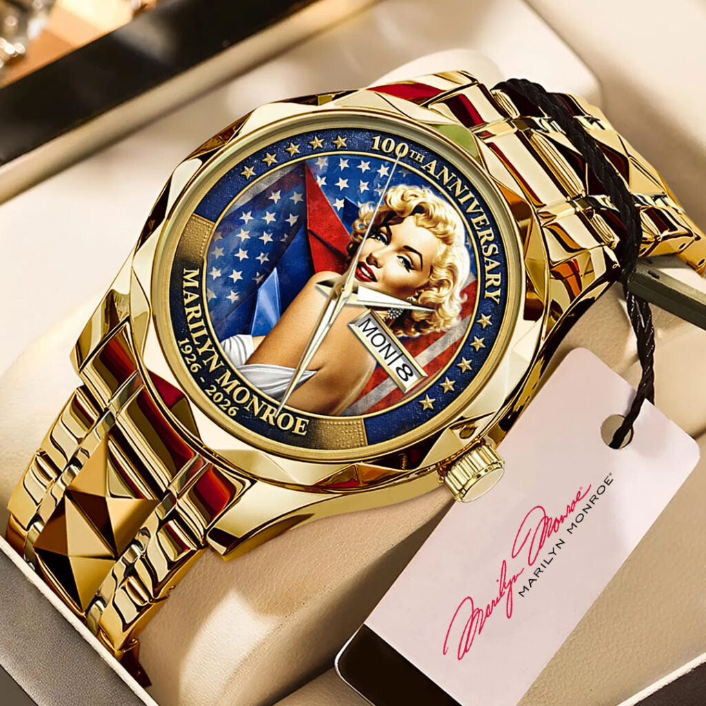 Marilyn Monroe 100th Anniversary Alloy Luxury Quartz Watch - TMTHU3842