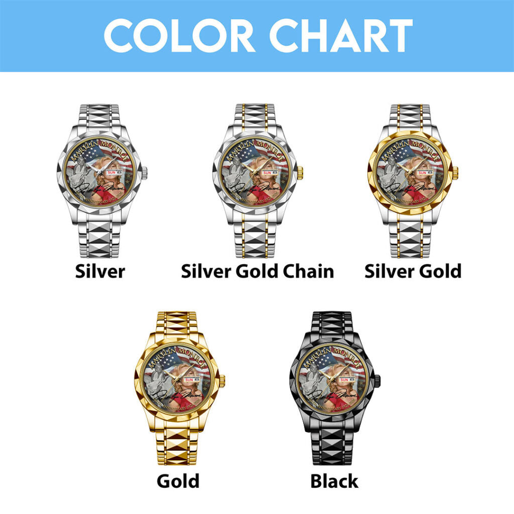 Marilyn Monroe 100th Anniversary Alloy Luxury Quartz Watch - TMTHU3952