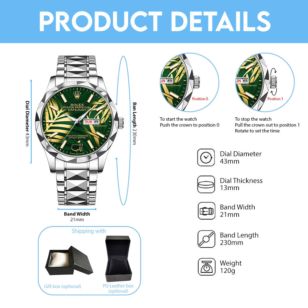 Masters Tournament x Rolex Alloy Luxury Quartz Watch - TMTHU5029