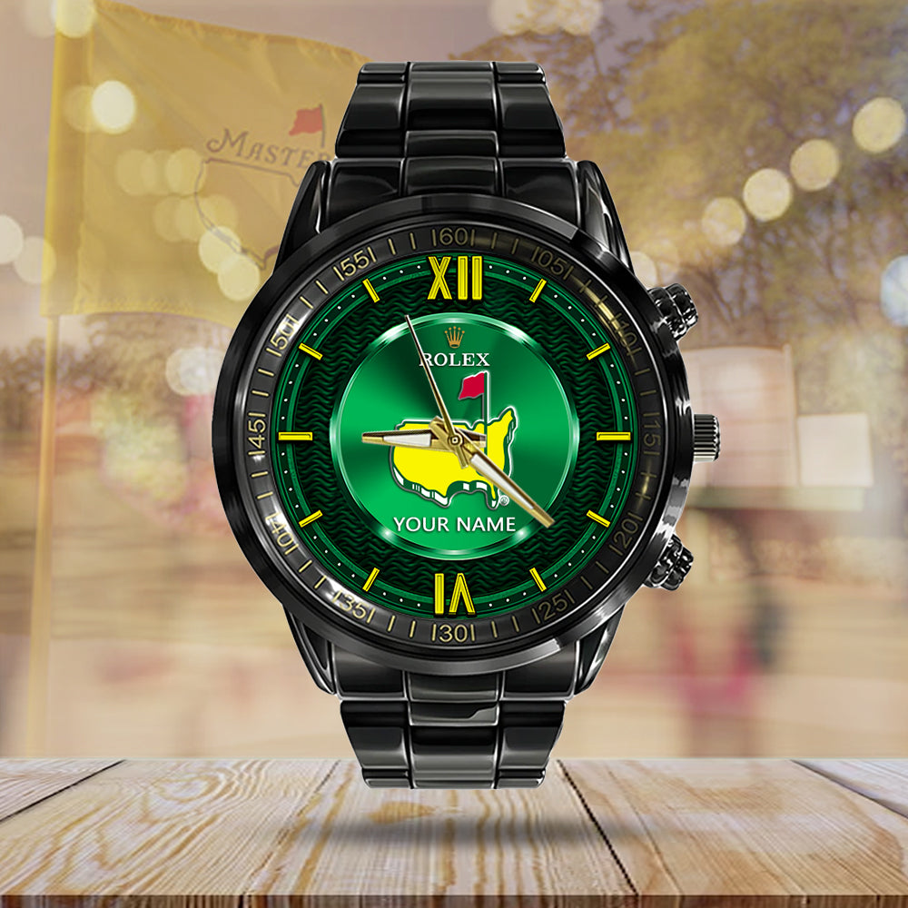 Personalized Masters Tournament x Rolex Black Stainless Steel Watch - MAITM 10536