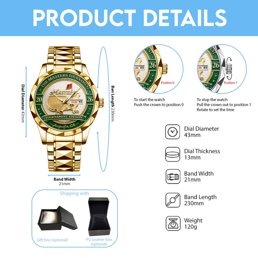 Masters Tournament Alloy Luxury Quartz Watch - TANTN22310