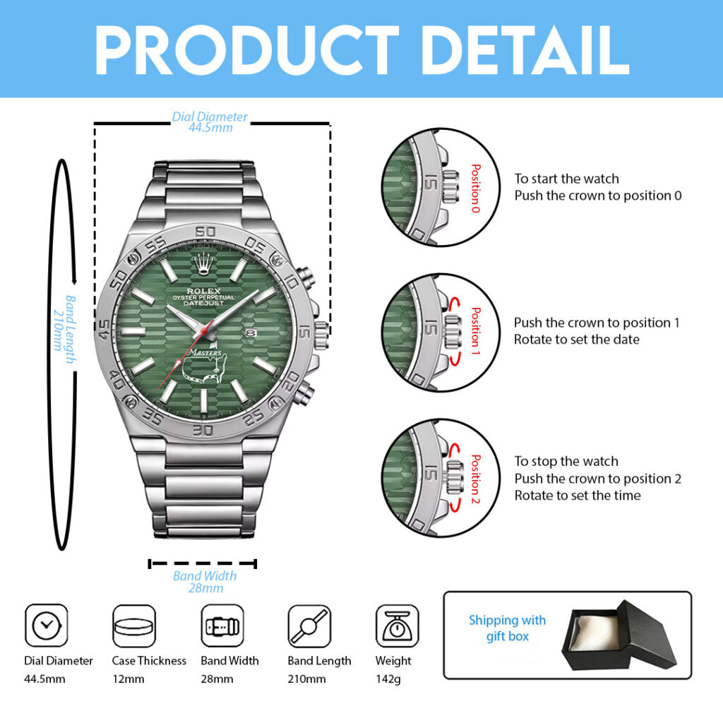 Masters Tournament x Rolex Gentleman Stainless Steel Watch - MAITM15135