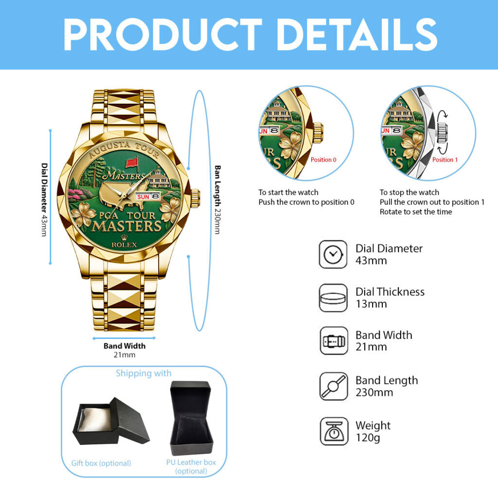Masters Tournament x Rolex Alloy Luxury Quartz Watch - TANTN22308