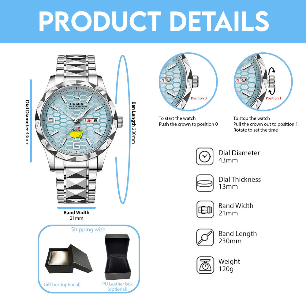 Masters Tournament x Rolex Alloy Luxury Quartz Watch - GNE5975