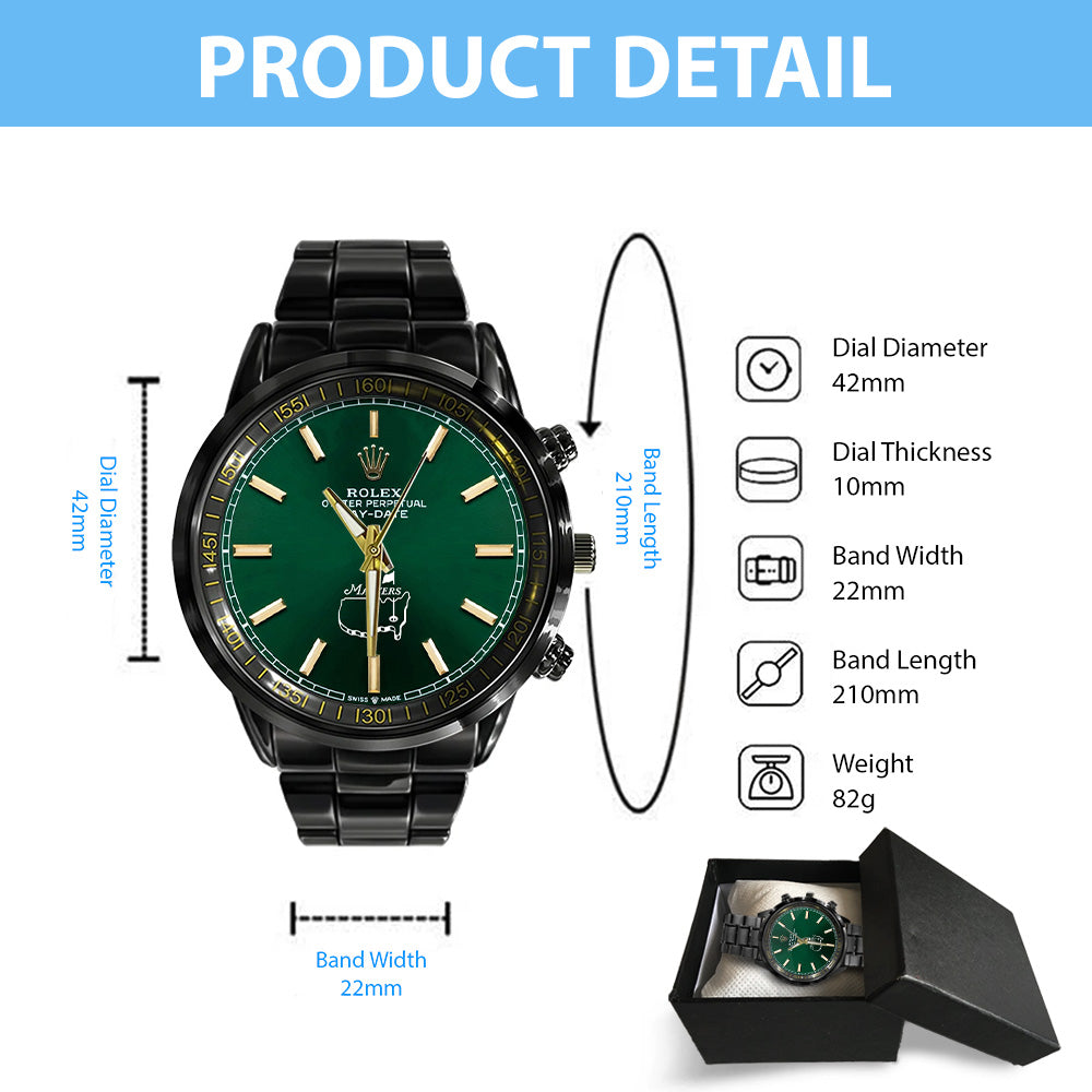 Masters Tournament x Rolex Black Stainless Steel Watch - GNE5989