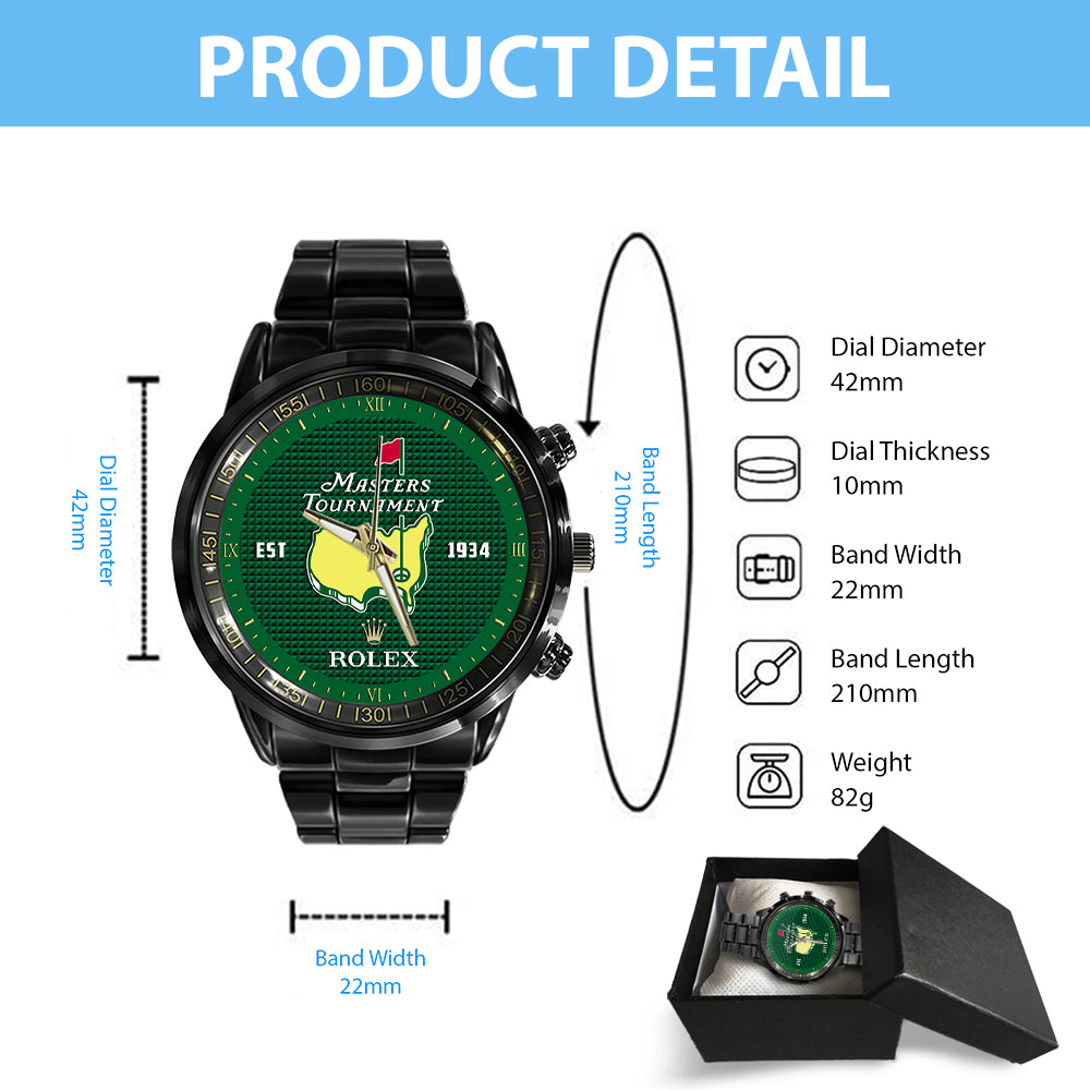Masters Tournament x Rolex Black Stainless Steel Watch - MAITM 6311
