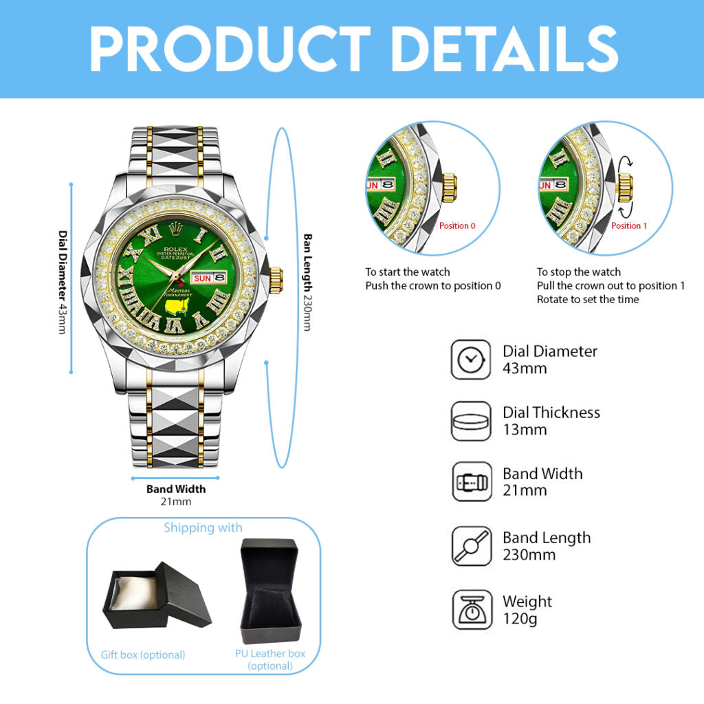 Masters Tournament x Rolex Alloy Luxury Quartz Watch - HOATT17213