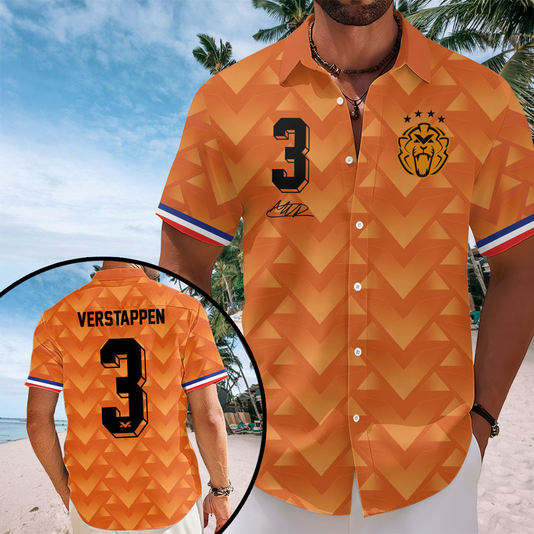 Max Verstappen Short Sleeve Button-Down Shirt – TANTN22475