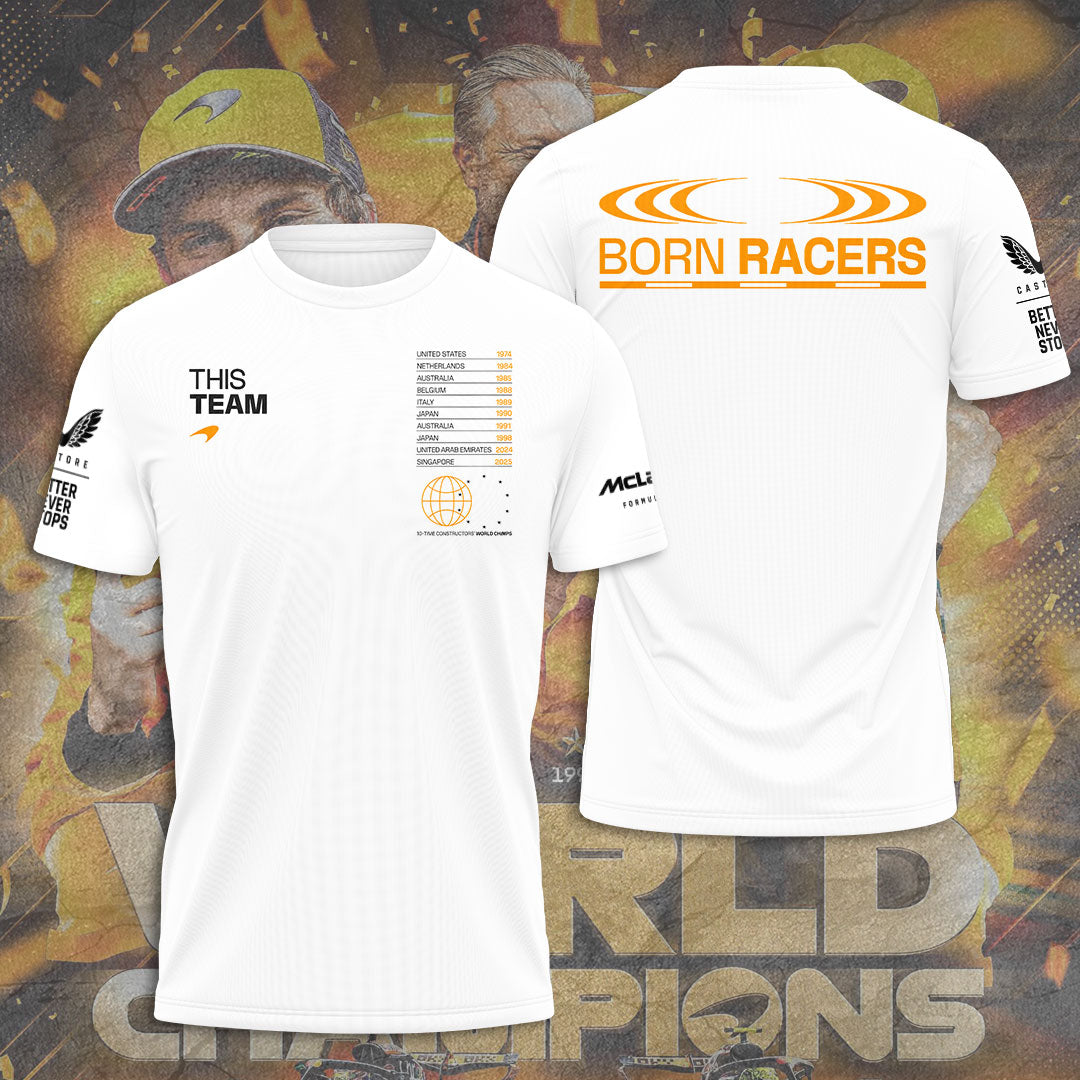 McLaren Formula 1 Team 2025 Constructors' 10 Times 3D Apparel – TANTN17186