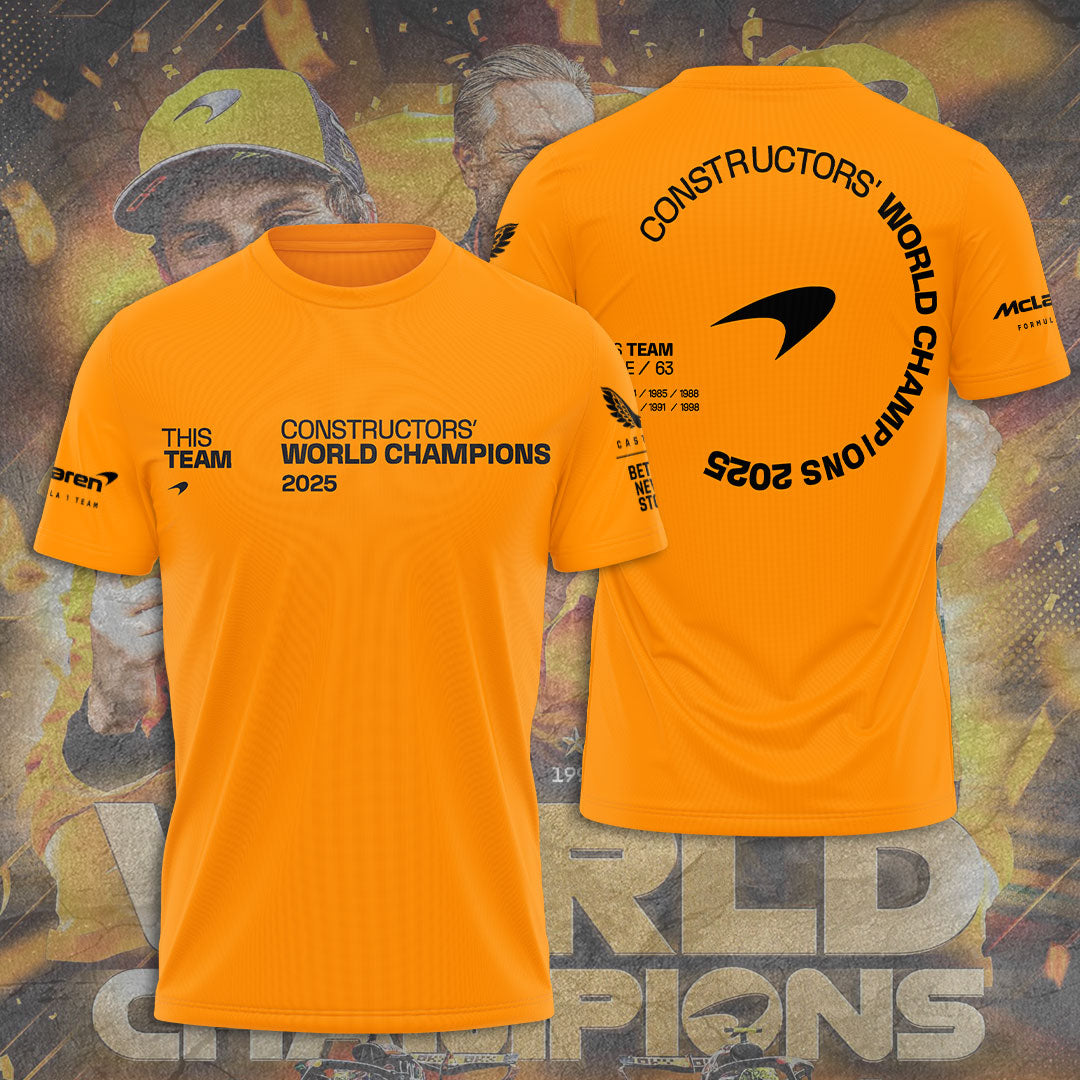 McLaren Formula 1 Team 2025 Constructors' 10 Times 3D Apparel – TANTN17187