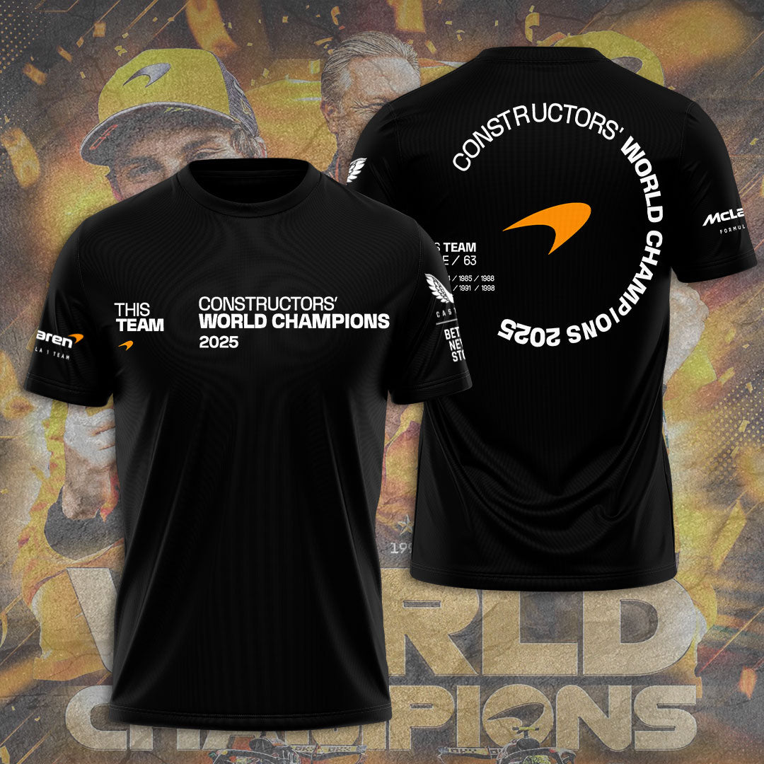 McLaren Formula 1 Team 2025 Constructors' 10 Times 3D Apparel – TANTN17188
