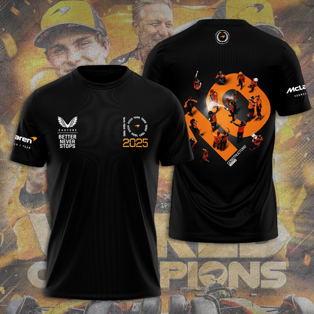McLaren Formula 1 Team 2025 Constructors' 10 Times 3D Apparel – TANTN17243