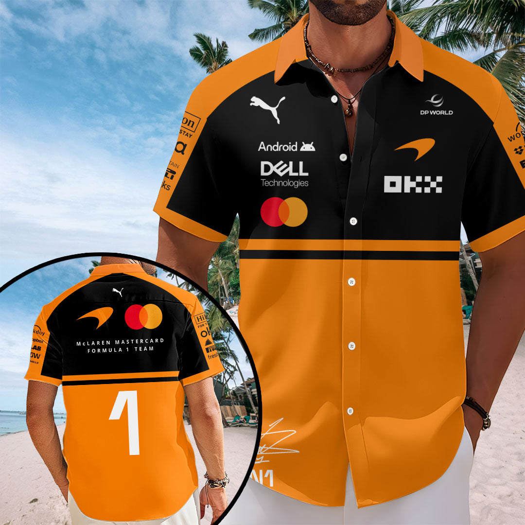 McLaren Formula One Team x Lando Norris 2026 Short Sleeve Button-Down Shirt – TANTN21380