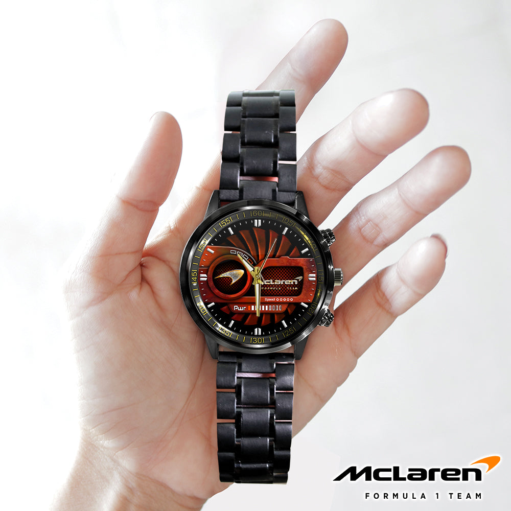 McLaren Black Stainless Steel Watch - HOATT 6063
