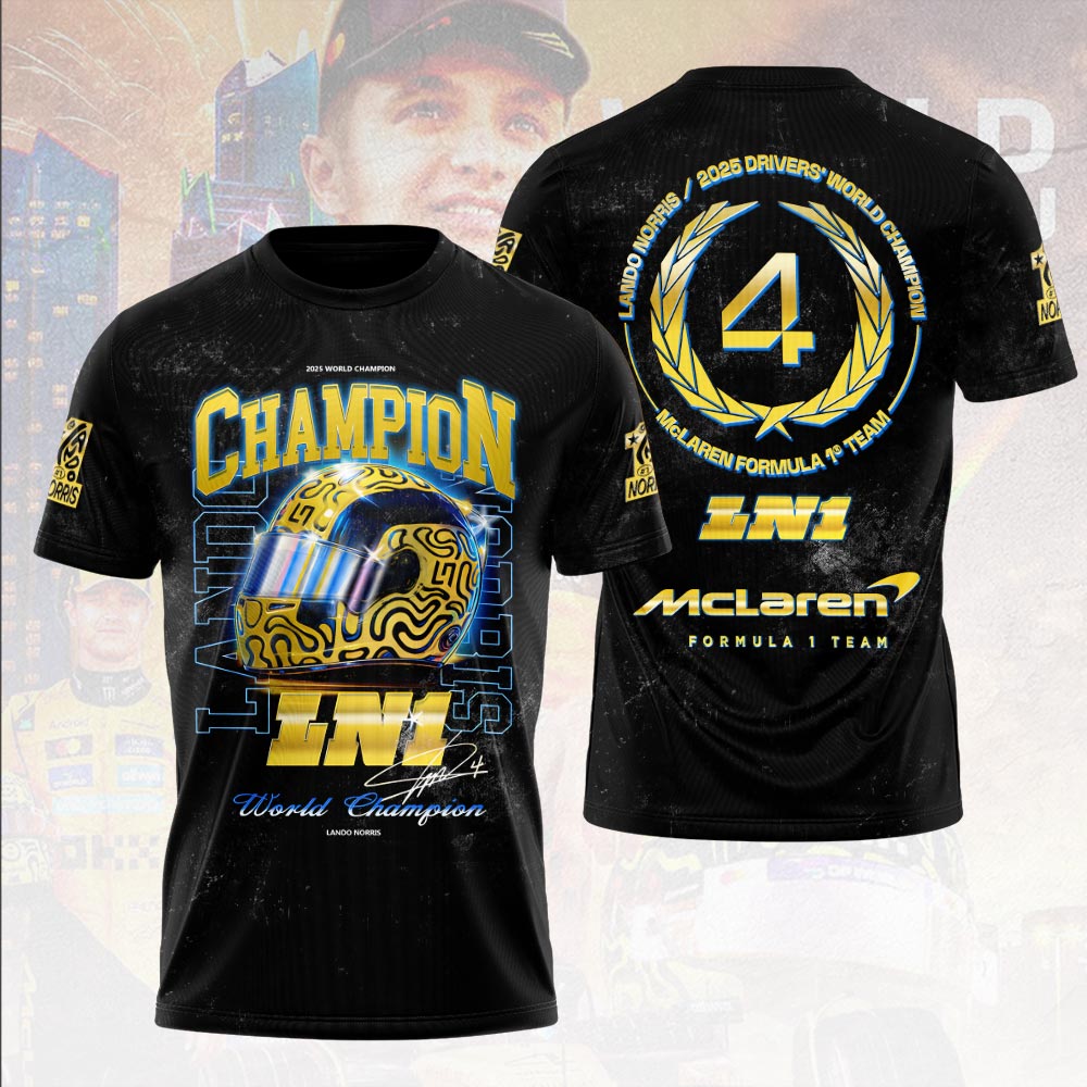 McLaren x Lando Norris 2025 World Champion 3D Apparel – HOATT15052