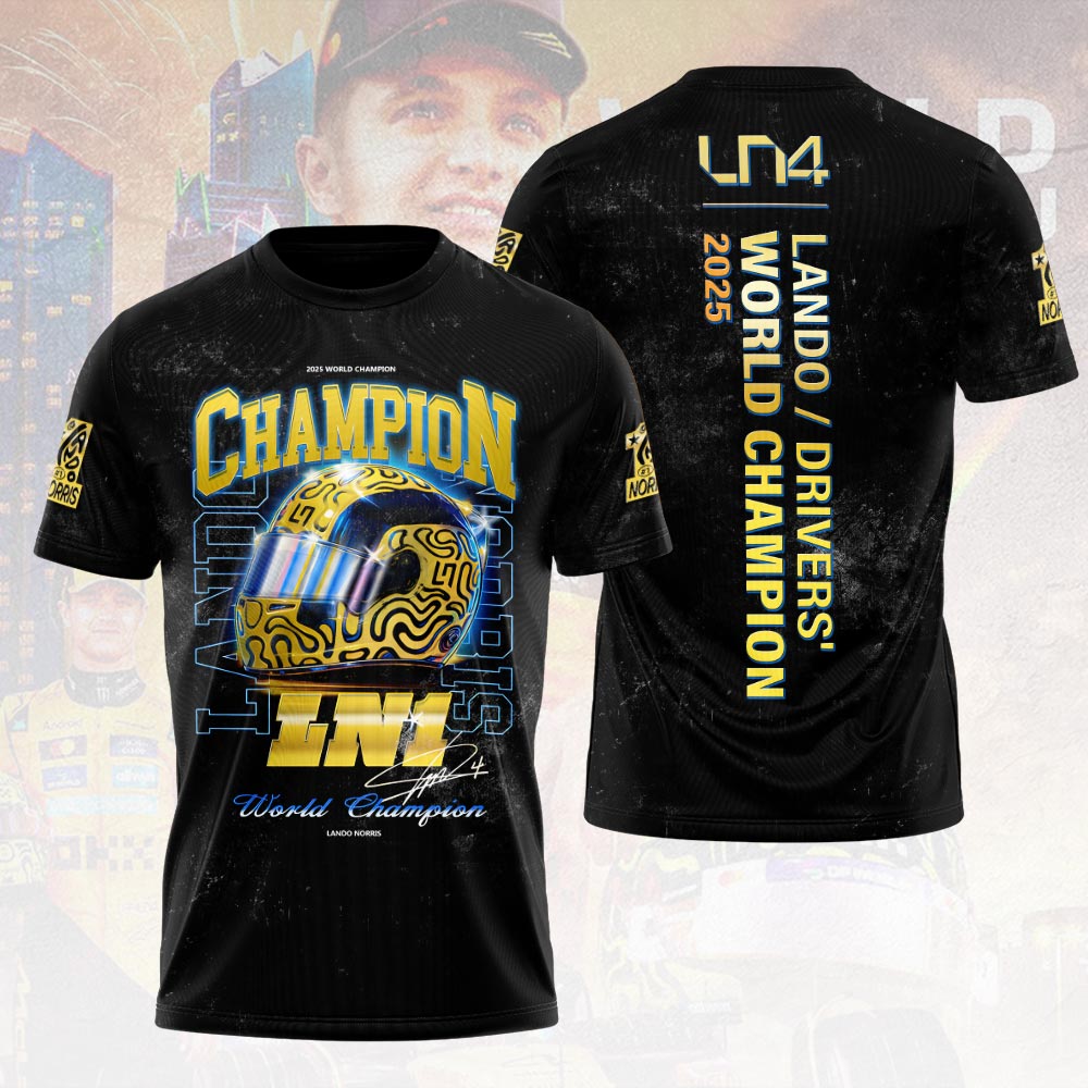 McLaren x Lando Norris 2025 World Champion 3D Apparel – HOATT15053