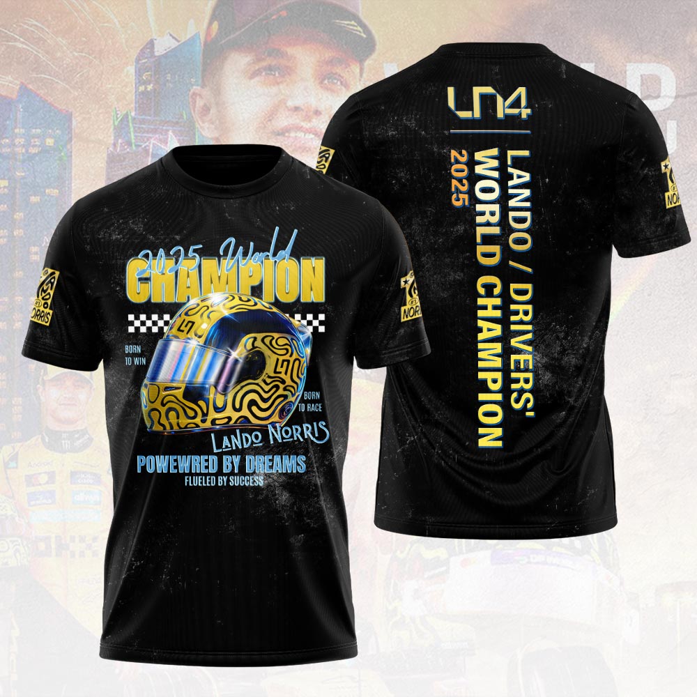 McLaren x Lando Norris 2025 World Champion 3D Apparel – HOATT15098
