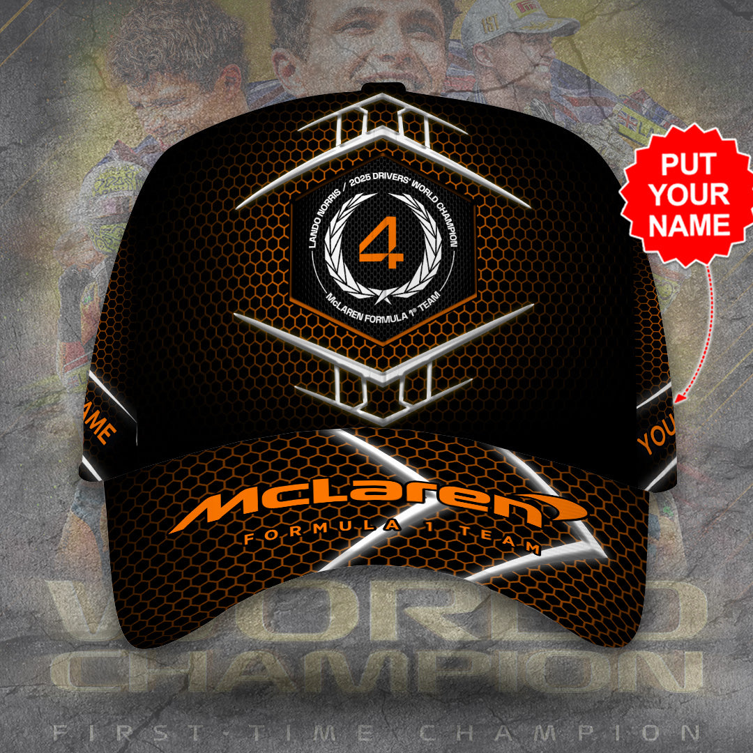 Personalized McLaren x Lando Norris World Champions 2025 Classic Cap – TANTN19189