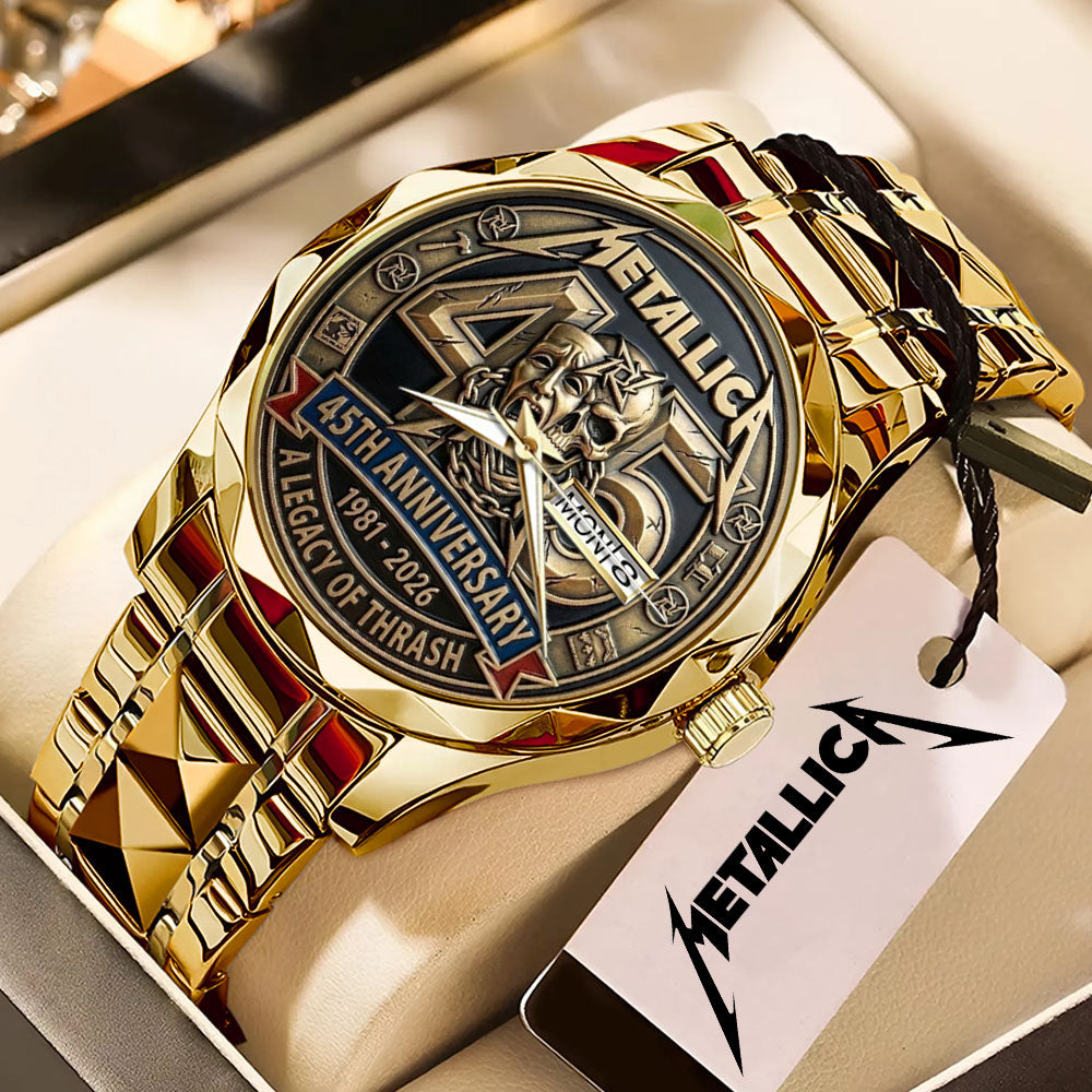 Metallica 45th Anniversary Alloy Luxury Quartz Watch - MAITM15047