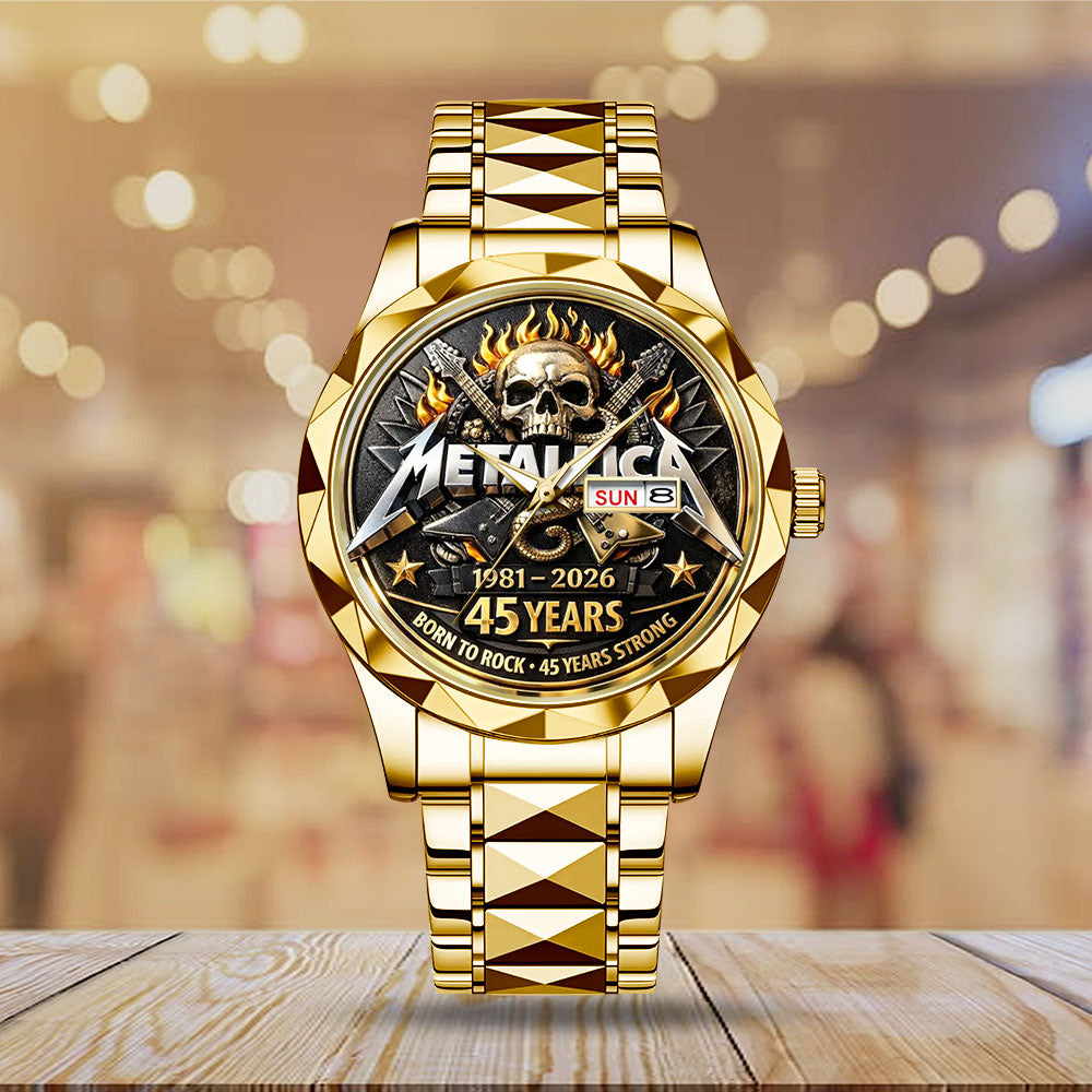Metallica 45th Anniversary Alloy Luxury Quartz Watch - MAITM15127
