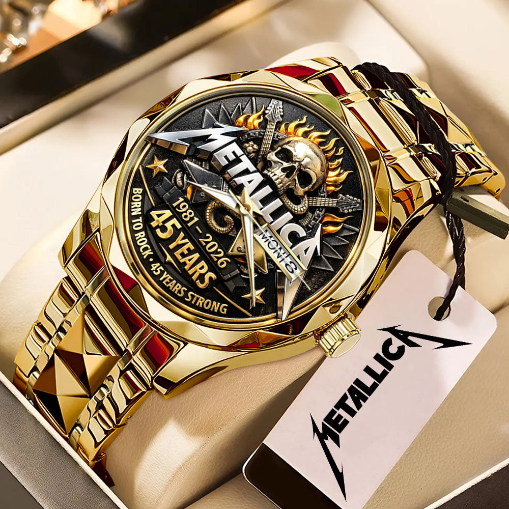 Metallica 45th Anniversary Alloy Luxury Quartz Watch - MAITM15127