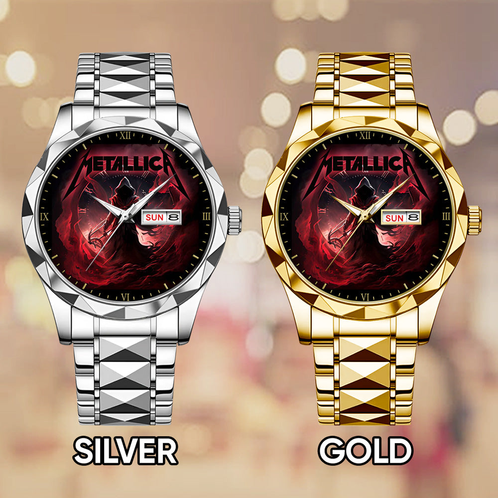 Metallica Alloy Luxury Quartz Watch - GNE 4008