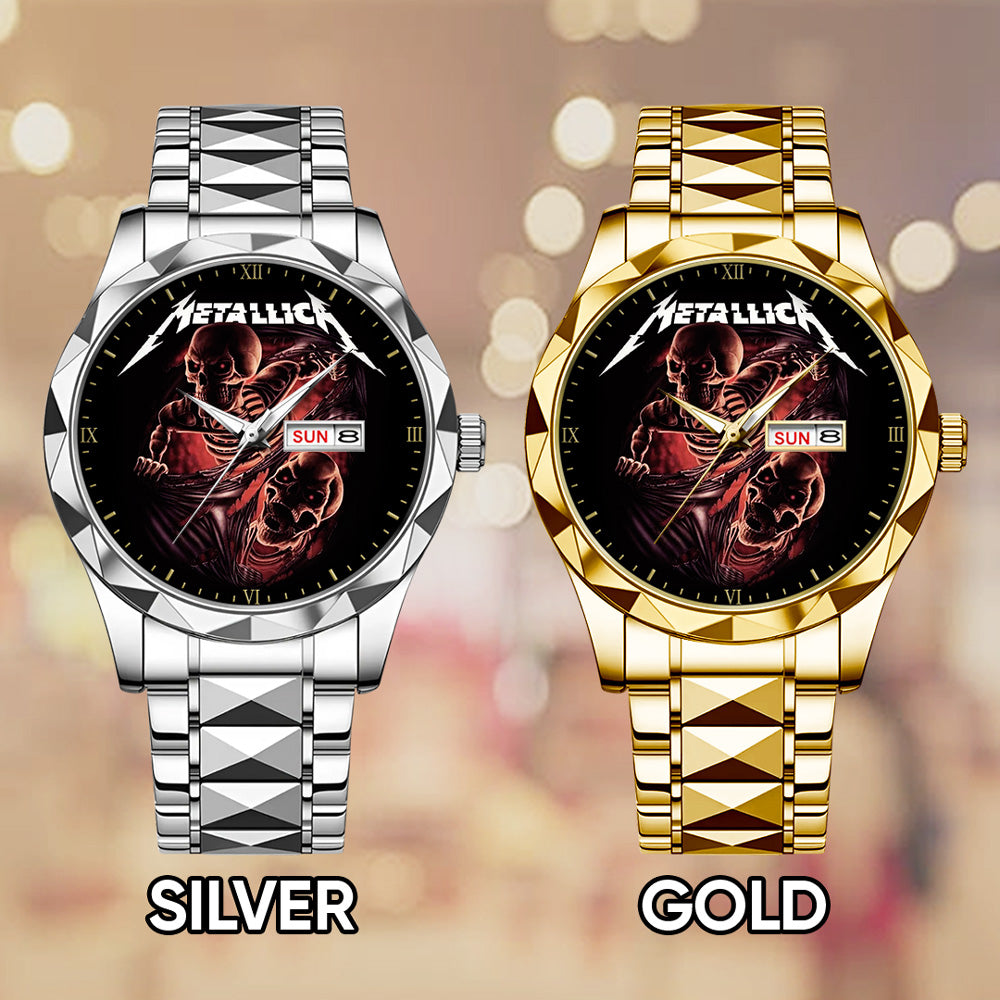 Metallica Alloy Luxury Quartz Watch - GNE 4009