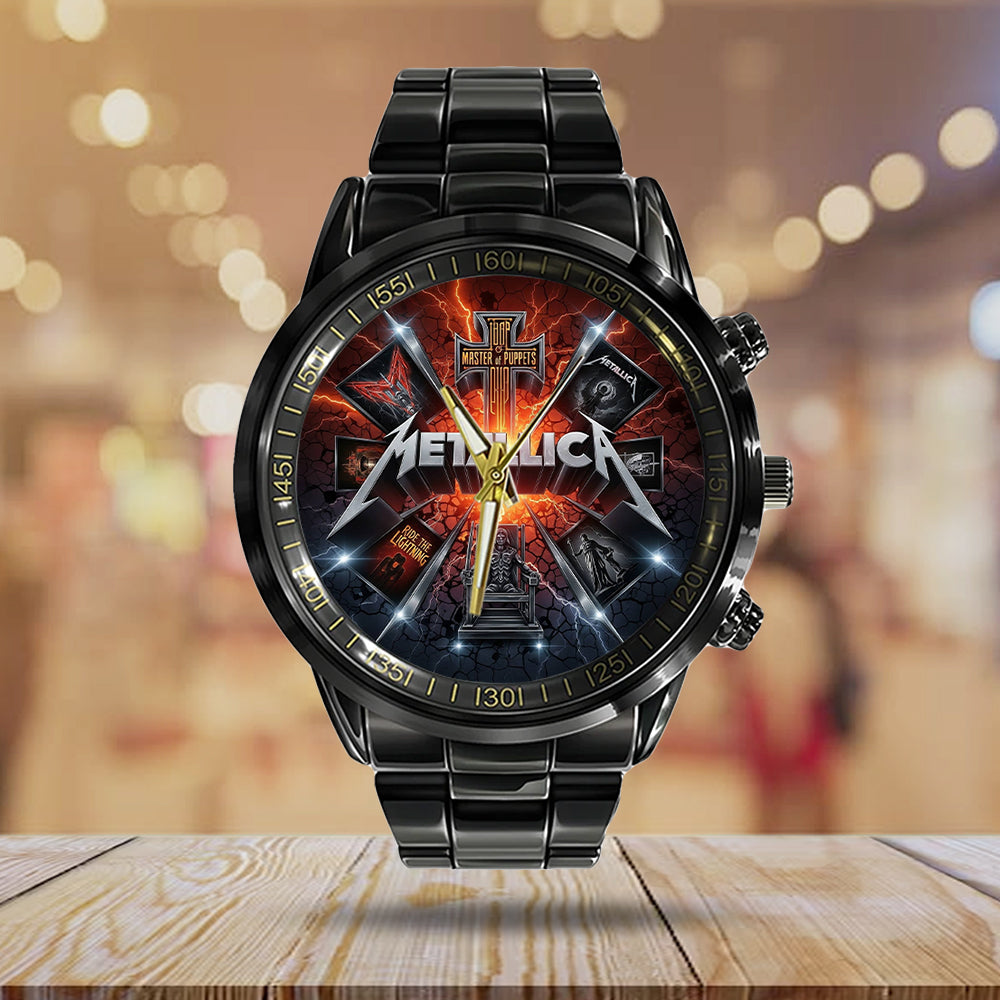 Metallica Black Stainless Steel Watch - MAITM14501