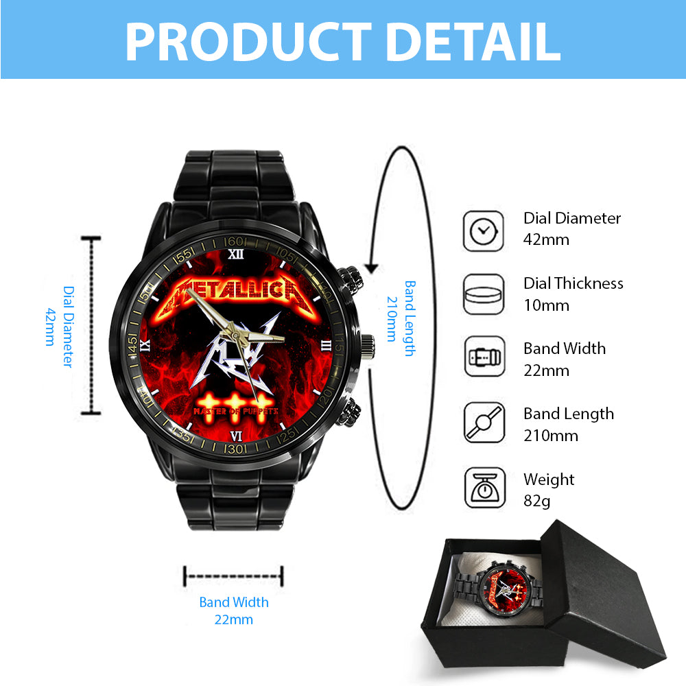 Metallica Black Stainless Steel Watch - GNE NEW372