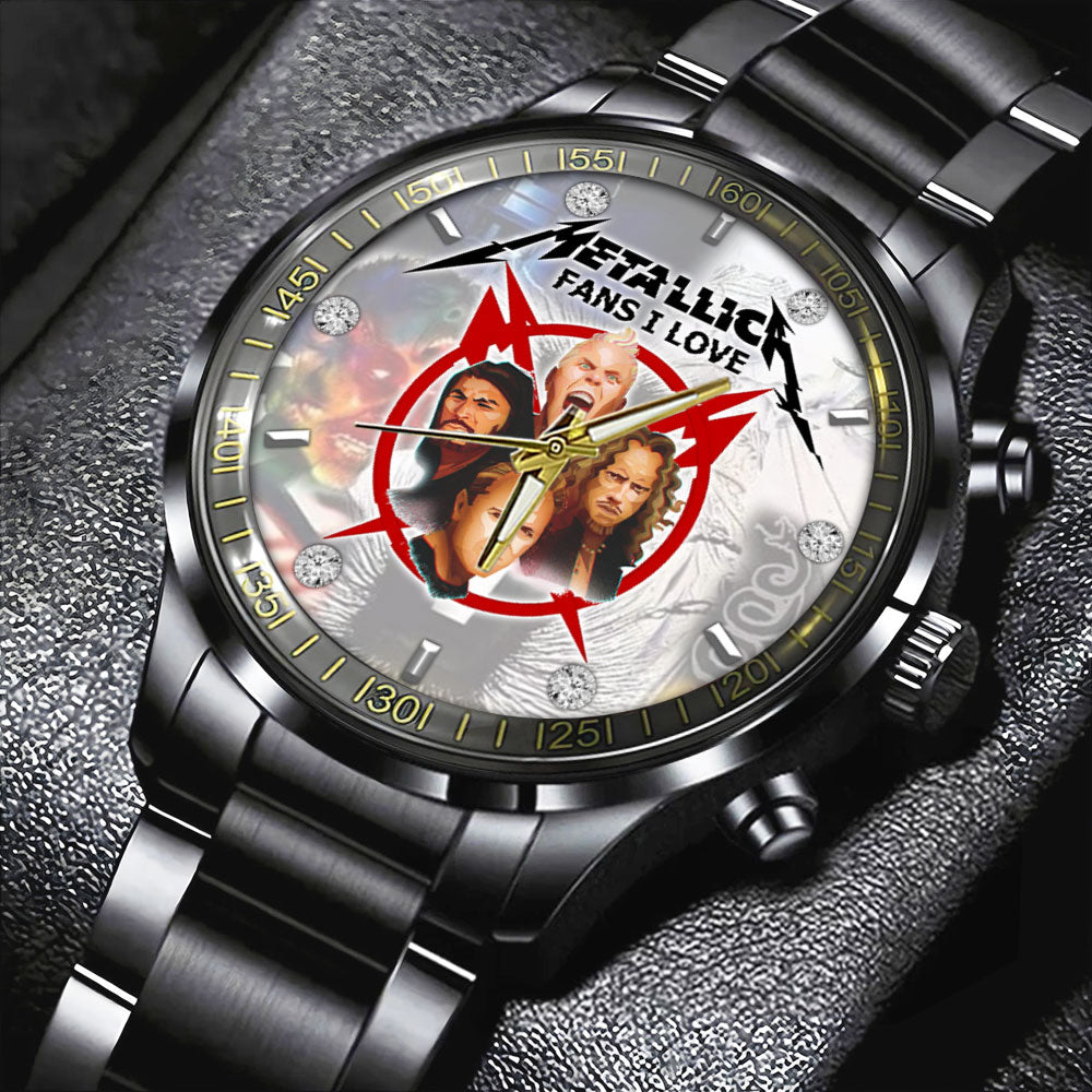 Metallica Black Stainless Steel Watch - GNE NEW240