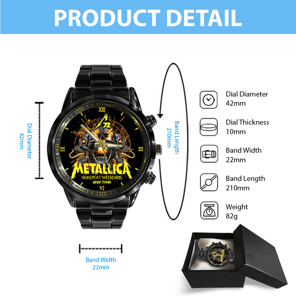 Metallica Black Stainless Steel Watch - GNE NEW501