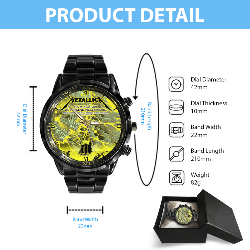 Metallica Black Stainless Steel Watch - GNE NEW510