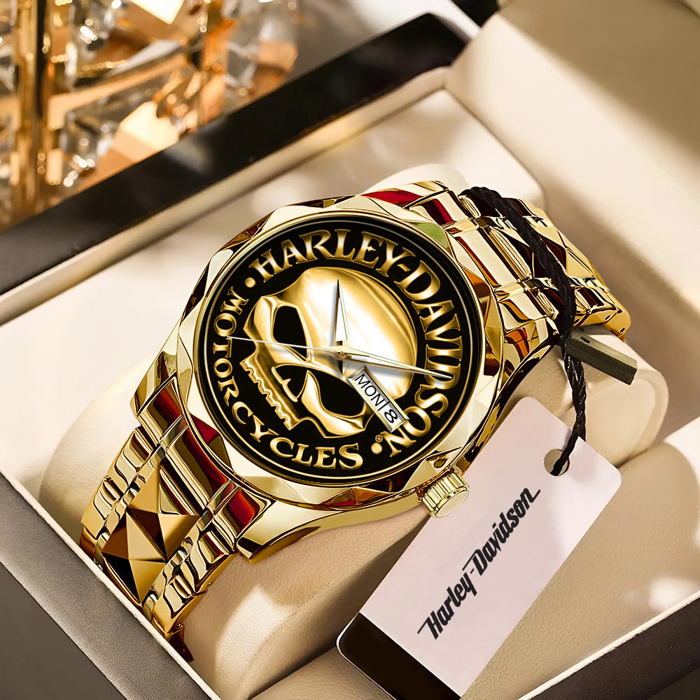Harley Davidson Alloy Luxury Quartz Watch - GNE 3904