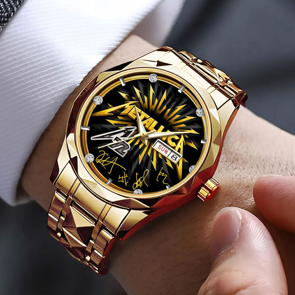 Metallica Alloy Luxury Quartz Watch - GNE 4188