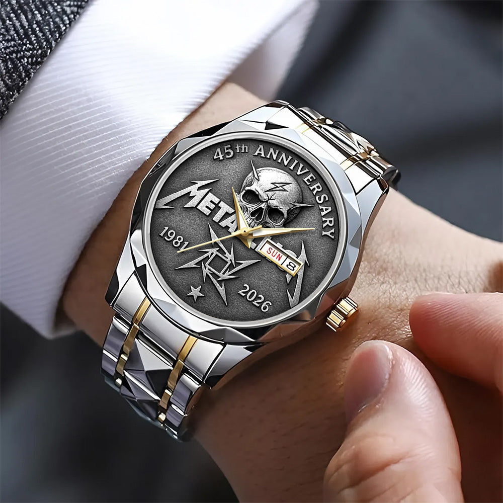 Metallica Alloy Luxury Quartz Watch - TANTN 14145